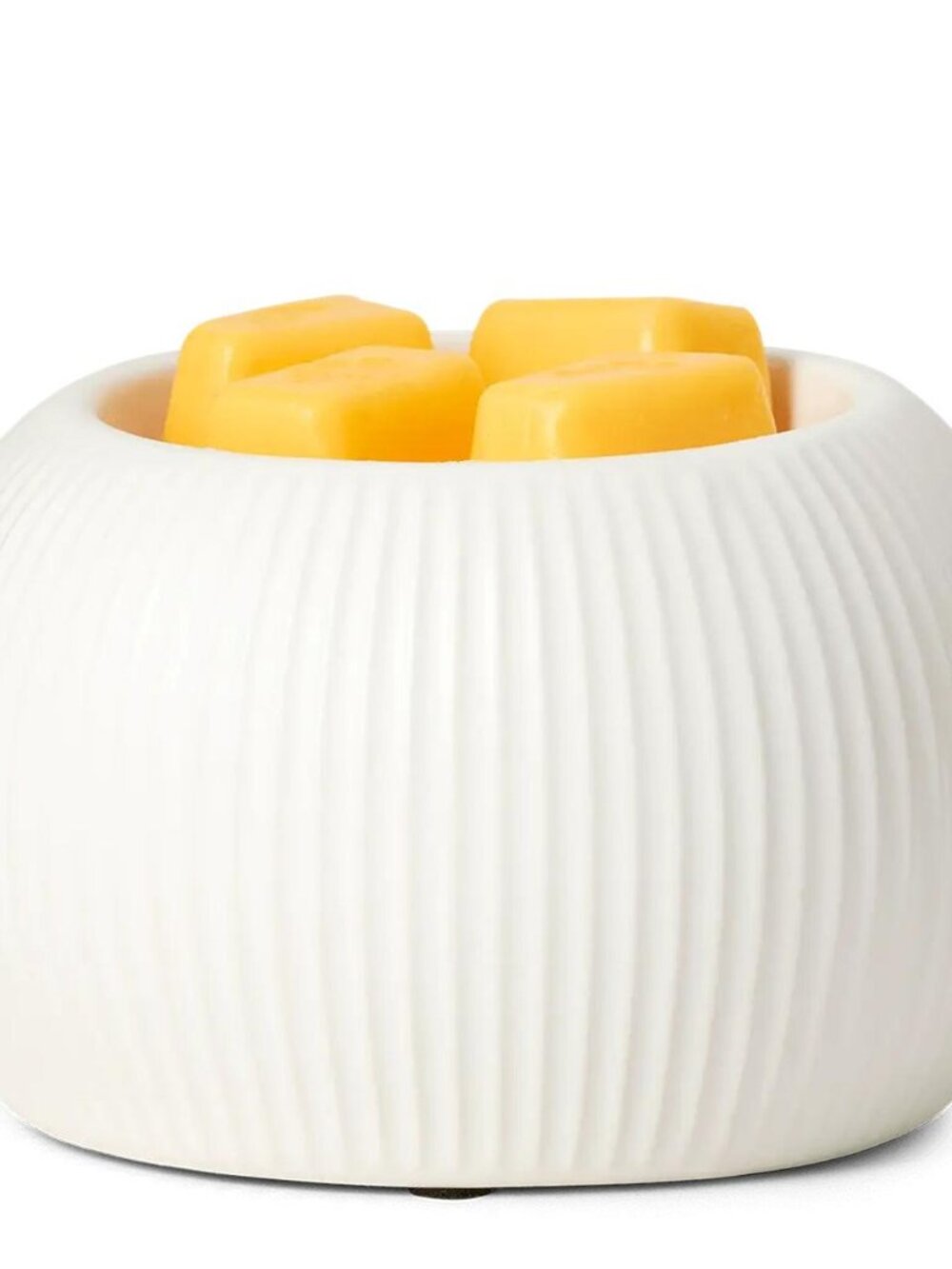 Scentsy WHITE FLUTED Scented Wax Warmer NIB